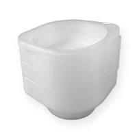 Тарелка одноразовая  полипропиленова 500мл  - вес 7,5 гр PP пригодна для микроволновой печи  (50 шт)