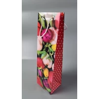 Пакет бумажный подарочный под бутылку  12/9/36(артBUT-040) (12 шт)