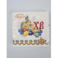 Пасхальная бумажная двухслойная салфетка (ЗЗхЗЗ, 16шт)  La Fleur 