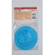 Кружево кондитерское сахарное украшение Д 10,6см 3шт голубое  (1 шт)