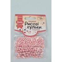 Посыпка рисовые шарики глазированные 20грм (розовый) Ш78 (1 шт)