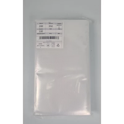 Гофрированный вакуумный пакет для домашнего использования. 20х35см 100мкм (100 шт)