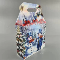 Новогодняя подарочная картонная упаковка для конфет (600грм) №226 