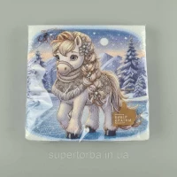 Новогодняя салфетка (ЗЗхЗЗ, 16шт)  La Fleur 