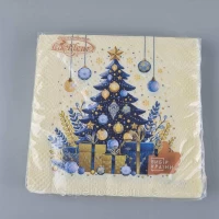 Новогодняя салфетка (ЗЗхЗЗ, 16шт)  La Fleur 