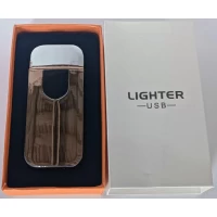 Сенсорная USB Зажигалка ⚡️ (спираль накаливания) USB LIGHTER HL-520 Silver