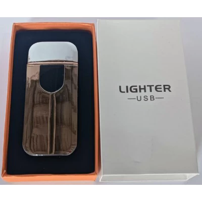 Сенсорная USB Зажигалка ⚡️ (спираль накаливания) USB LIGHTER HL-520 Silver