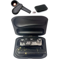 Металлическая курительная трубка с сетками в кейсе HL-552 Black