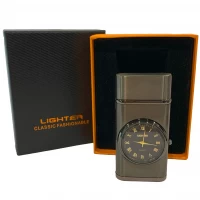 Зажигалка с часами 