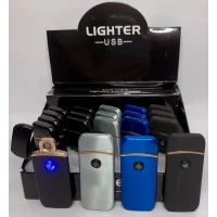 USB Зажигалка ⚡️ (спираль накаливания) HL-480 Silver