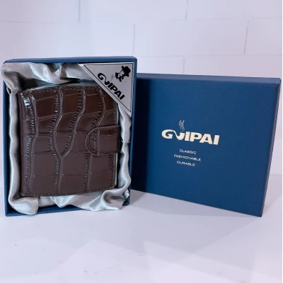 Портсигар на 10 сигарет с тиснением под крокодиловую кожу HL-703 / 7031-5