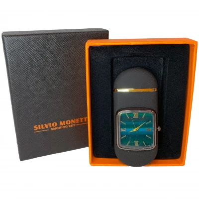 Зажигалка с встроенными часами от Silvio Monetti 
