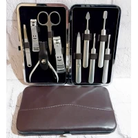 Маникюрный набор 10 инструментов для маникюра и педикюра 9218