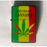 Зажигалка бензиновая STAR AMSTERDAM CANNABIS ☘️ 8905-12