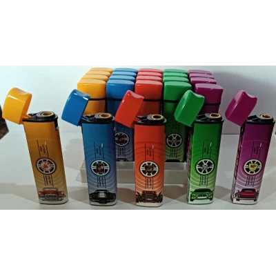 Зажигалки пластиковые FASHION CAR (нажим на крышку,турбо пламя острое Зажигалки пластиковые FASHION CAR (нажим на крышку,турбо пламя острое