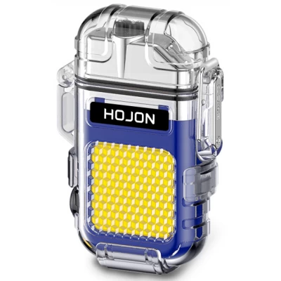 Дуговая электроимпульсная зажигалка с фонариком водонепроницаемая⚡️