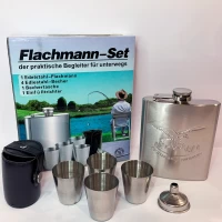 Набор фляжка Flachmann-Set из нержавеющей стали Distillerie Guy Pontarlier QK-16