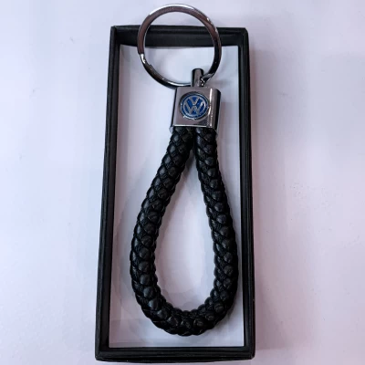 Кожаный Брелок с логотипом авто Volkswagen  D552