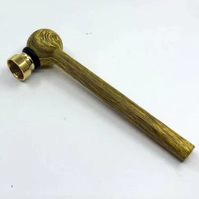 Стеклянная трубка для курения в стиле Дерево 12см, HL-592