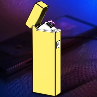 Электрическая зажигалка с двойной дугой ⚡⚡HL-644 Gold