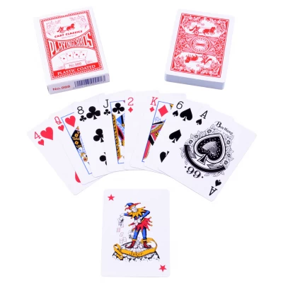 Карты игральные (Пластиковое покрытие) №408-10 Красные