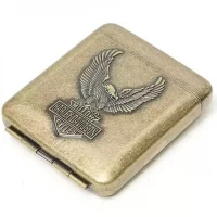 Металлический портсигар Harley-Davidson с орлом HL-759