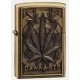 Зажигалка бензиновая металлическая Cannabis☘️ JINTAI KANTAI HL-390