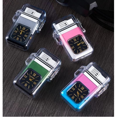 Зажигалка газовая с часами (Подарочная коробка 