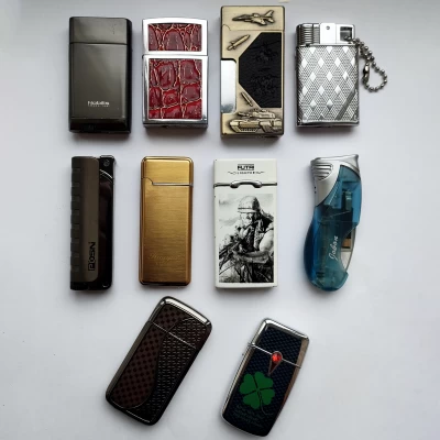 Металлические зажигалки, витринный вариант (уценка) D695