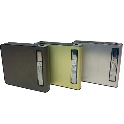 Портсигар с турбо-зажигалкой HENDA LIGHTER  