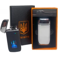 Дуговая электроимпульсная USB зажигалка ⚡️Украина (индикатор заряда