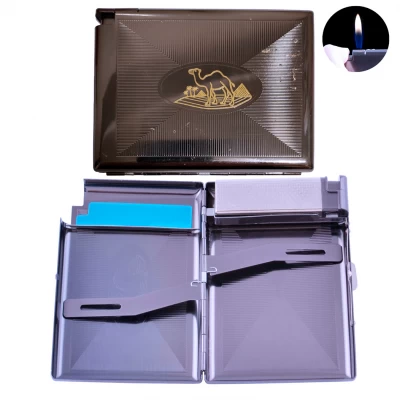 ⚠️ Уценка: Портсигар + зажигалка на 20сигарет (Обычное пламя) 5504 ⚠️ Уценка: Портсигар + зажигалка на 20сигарет (Обычное пламя) 5504