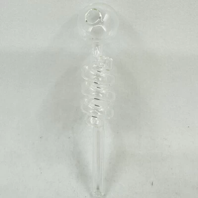 Стеклянная трубка для курения со спиральным охлаждением HL-738-1