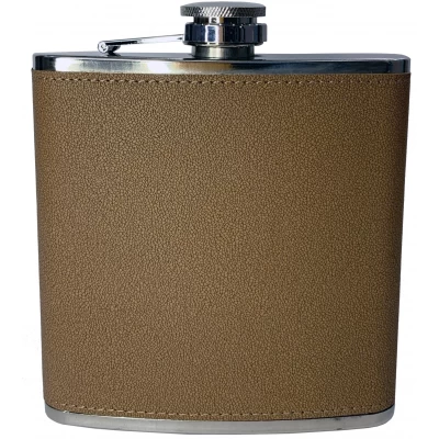 Фляга для алкоголя обтянута кожей (473мл) BP16-2