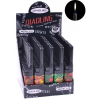 Бытовая зажигалка с регулированием пламени Томаты (600шт/ящ) QL-919-2