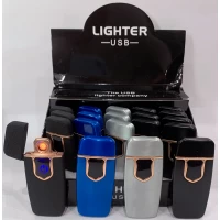 Сенсорная USB Зажигалка ⚡️ (спираль накаливания) HL-481 Electrophoresis black