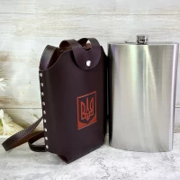 Фляга с чехлом Герб Украины 