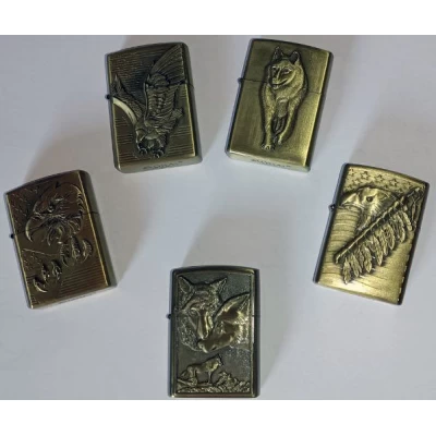 Зажигалка бензиновая Волки и Орлы 