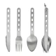 Туристический набор 3в1 Ложка, Вилка, Нож, 16см S-165