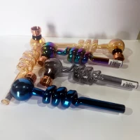 Стеклянная трубка для курения трав, кристаллов и солей 