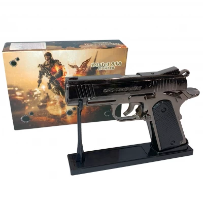 Зажигалка в форме пистолета OPS Tactical 818 Lighter с турбо-пламенем 