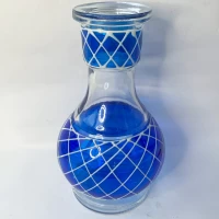 Колба для кальяна синяя (средняя) 2