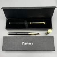 Подарочная ручка Pantera в футляре (черно-золотая) RP-3560