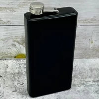Компактная фляга (385 мл) в современном минималистичном дизайне DFH-13A Black