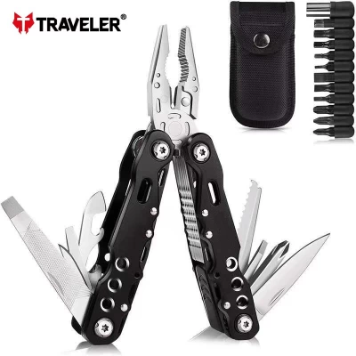 Мультитул 15в1 туристический, армейский, тактический, с чехлом Traveler 16,2см MQ007D-8G Мультитул 15в1 туристический, армейский, тактический, с чехлом Traveler 16,2см MQ007D-8G