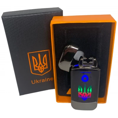 Дуговая электроимпульсная зажигалка с USB-зарядкой⚡️Украина LIGHTER HL-439-Black