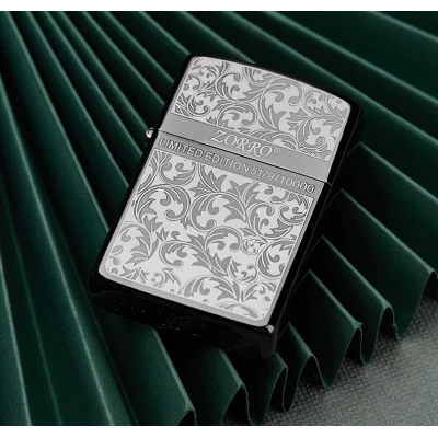 Зажигалка бензиновая 'ZORRO Limited Edition 10000' узоры HL-299 Зажигалка бензиновая 'ZORRO Limited Edition 10000' узоры HL-299