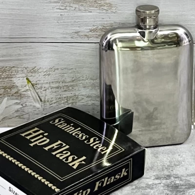 Фляга из пищевой нержавеющей стали (глянец / чистая) FH-6A
