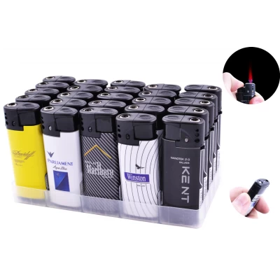 Зажигалка пластиковая с фонарем Зажигалка пластиковая с фонарем