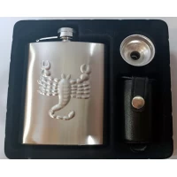 Подарочный набор с флягой и рюмками Скорпион 